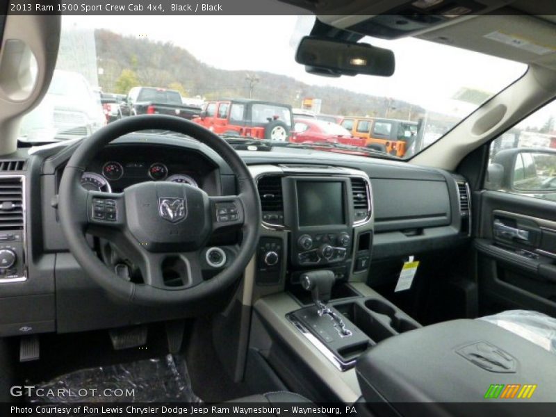 Black Interior - 2013 1500 Sport Crew Cab 4x4 