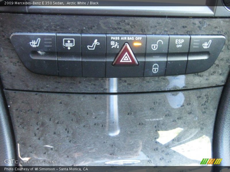 Arctic White / Black 2009 Mercedes-Benz E 350 Sedan