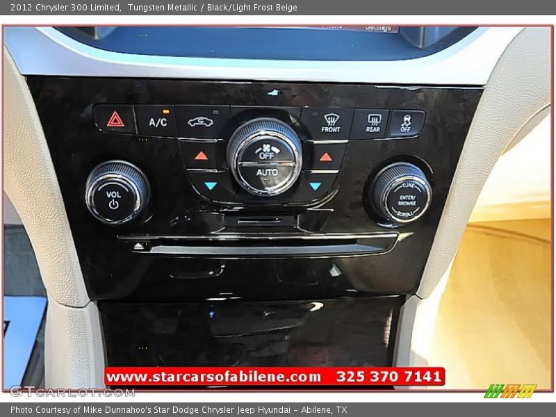 Tungsten Metallic / Black/Light Frost Beige 2012 Chrysler 300 Limited