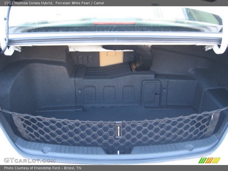 Porcelain White Pearl / Camel 2012 Hyundai Sonata Hybrid