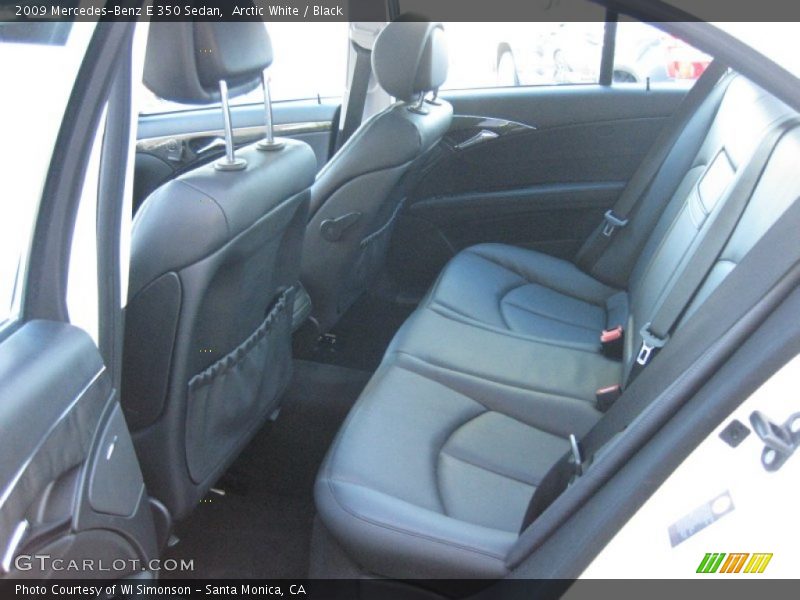 Arctic White / Black 2009 Mercedes-Benz E 350 Sedan