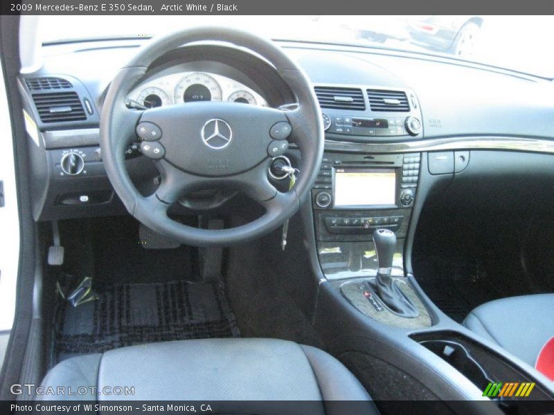 Arctic White / Black 2009 Mercedes-Benz E 350 Sedan