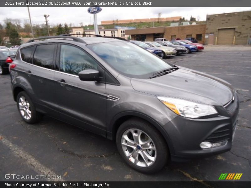 Sterling Gray Metallic / Charcoal Black 2013 Ford Escape SE 2.0L EcoBoost 4WD