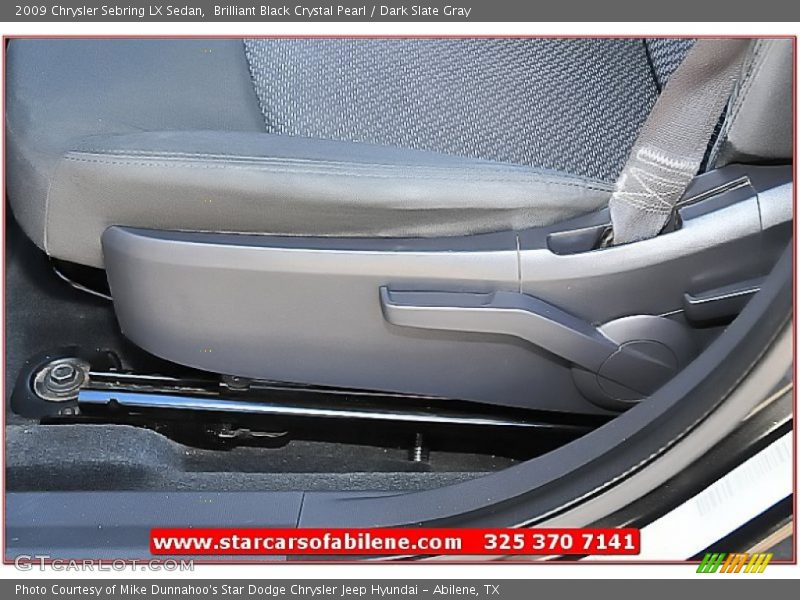 Brilliant Black Crystal Pearl / Dark Slate Gray 2009 Chrysler Sebring LX Sedan