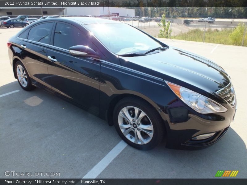Midnight Black / Black 2012 Hyundai Sonata Limited