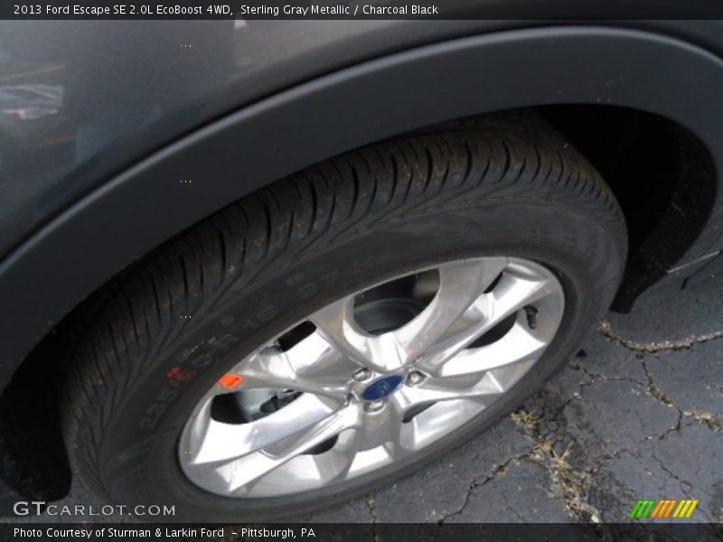 Sterling Gray Metallic / Charcoal Black 2013 Ford Escape SE 2.0L EcoBoost 4WD