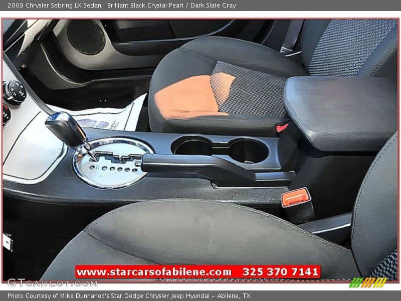 Brilliant Black Crystal Pearl / Dark Slate Gray 2009 Chrysler Sebring LX Sedan