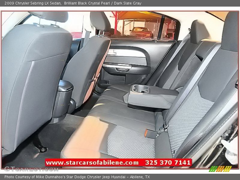 Brilliant Black Crystal Pearl / Dark Slate Gray 2009 Chrysler Sebring LX Sedan