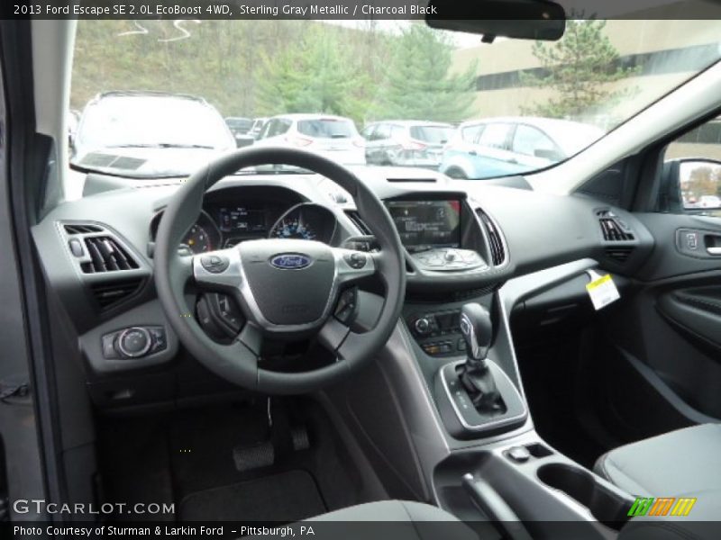 Sterling Gray Metallic / Charcoal Black 2013 Ford Escape SE 2.0L EcoBoost 4WD