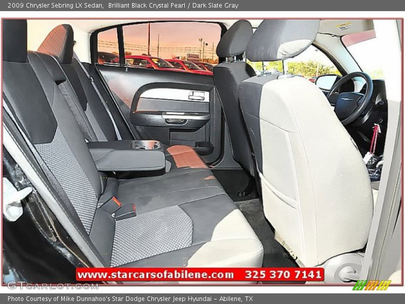 Brilliant Black Crystal Pearl / Dark Slate Gray 2009 Chrysler Sebring LX Sedan