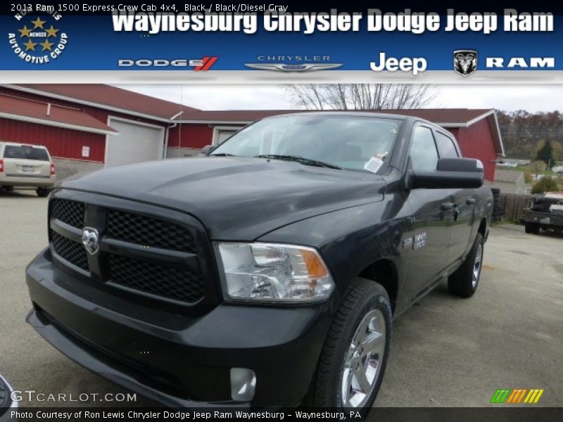 Black / Black/Diesel Gray 2013 Ram 1500 Express Crew Cab 4x4