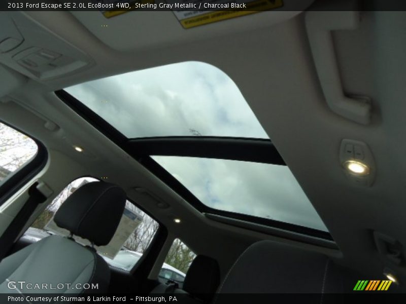 Sterling Gray Metallic / Charcoal Black 2013 Ford Escape SE 2.0L EcoBoost 4WD