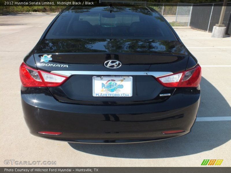 Midnight Black / Black 2012 Hyundai Sonata Limited