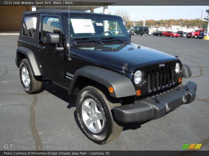 Black / Black 2013 Jeep Wrangler Sport 4x4