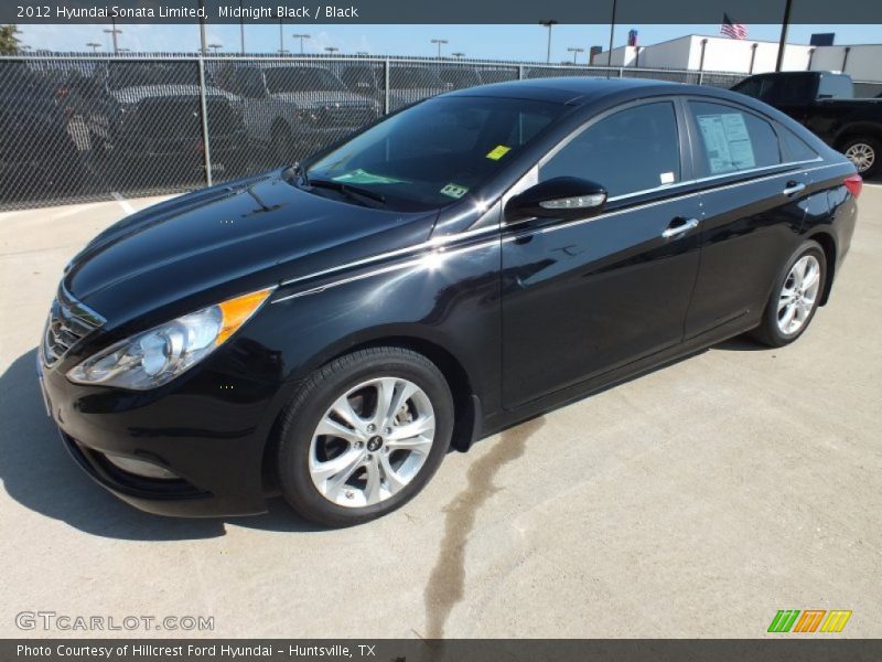 Midnight Black / Black 2012 Hyundai Sonata Limited