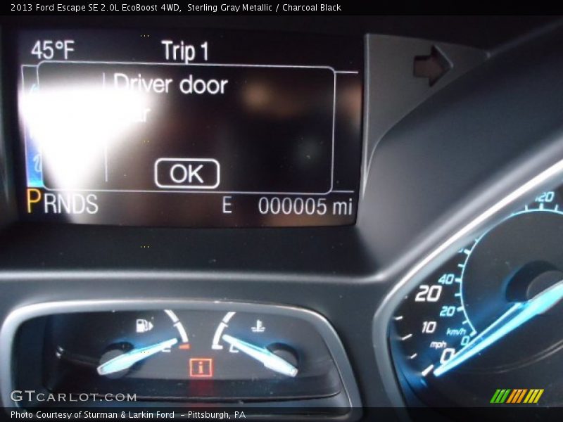 Sterling Gray Metallic / Charcoal Black 2013 Ford Escape SE 2.0L EcoBoost 4WD