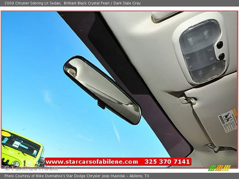 Brilliant Black Crystal Pearl / Dark Slate Gray 2009 Chrysler Sebring LX Sedan