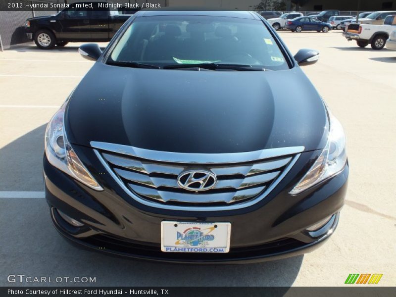 Midnight Black / Black 2012 Hyundai Sonata Limited