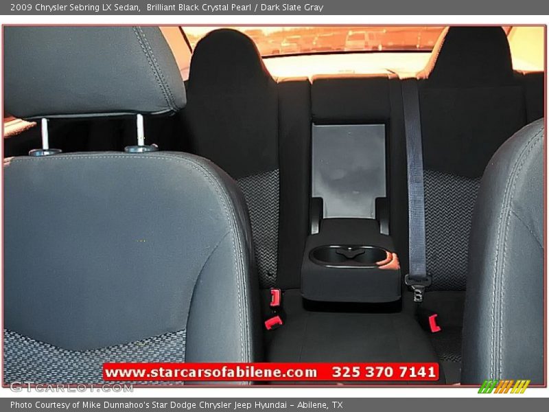 Brilliant Black Crystal Pearl / Dark Slate Gray 2009 Chrysler Sebring LX Sedan