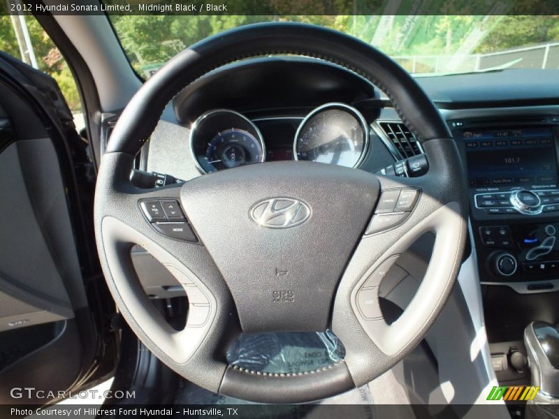 Midnight Black / Black 2012 Hyundai Sonata Limited