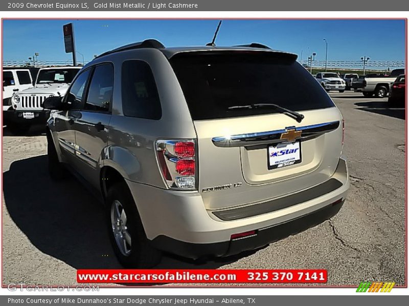 Gold Mist Metallic / Light Cashmere 2009 Chevrolet Equinox LS