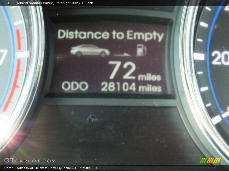 Midnight Black / Black 2012 Hyundai Sonata Limited