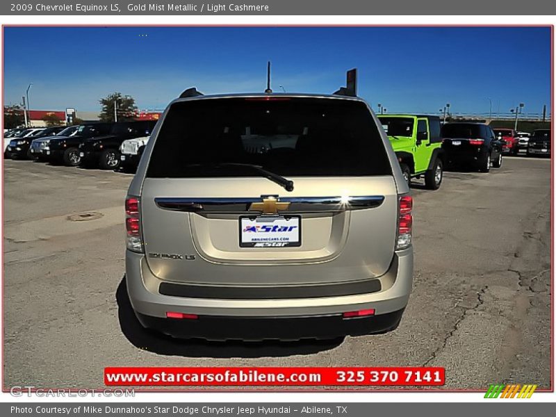 Gold Mist Metallic / Light Cashmere 2009 Chevrolet Equinox LS