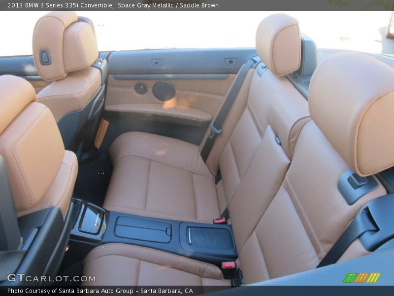 Space Gray Metallic / Saddle Brown 2013 BMW 3 Series 335i Convertible