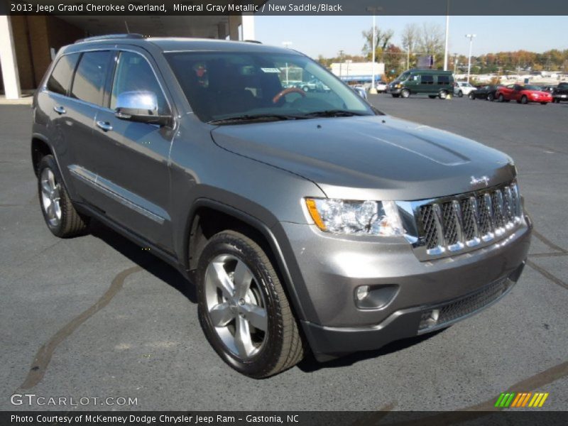 Mineral Gray Metallic / New Saddle/Black 2013 Jeep Grand Cherokee Overland