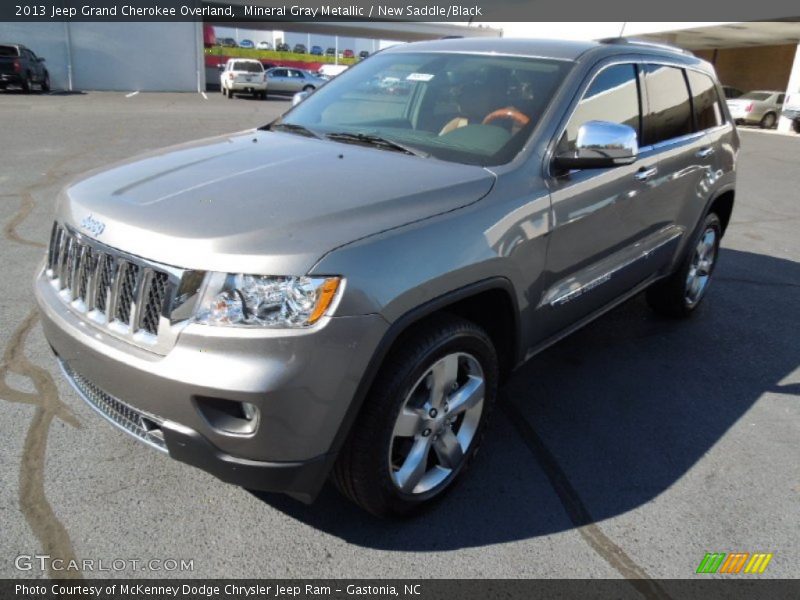 Mineral Gray Metallic / New Saddle/Black 2013 Jeep Grand Cherokee Overland