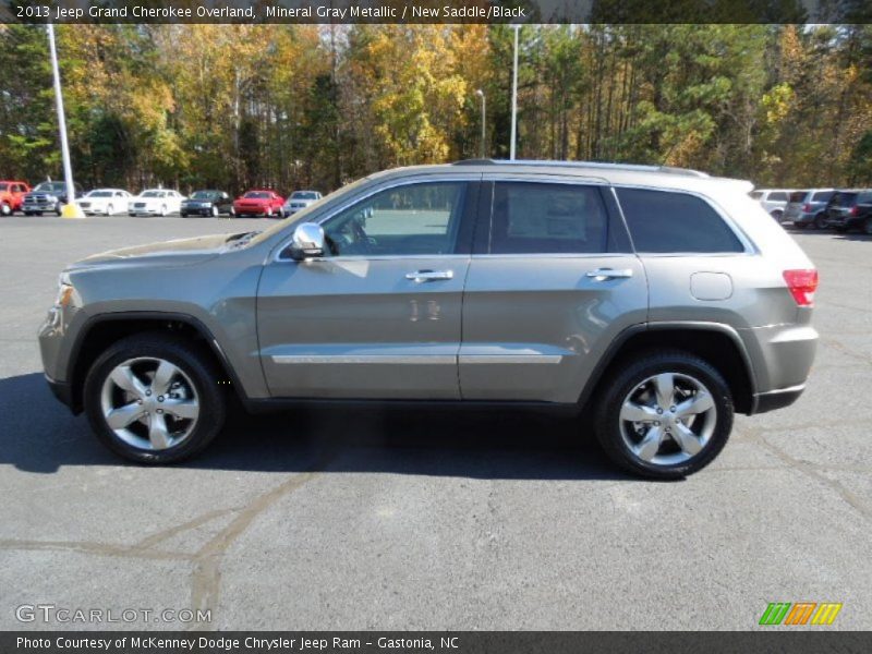 Mineral Gray Metallic / New Saddle/Black 2013 Jeep Grand Cherokee Overland