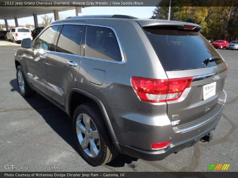 Mineral Gray Metallic / New Saddle/Black 2013 Jeep Grand Cherokee Overland
