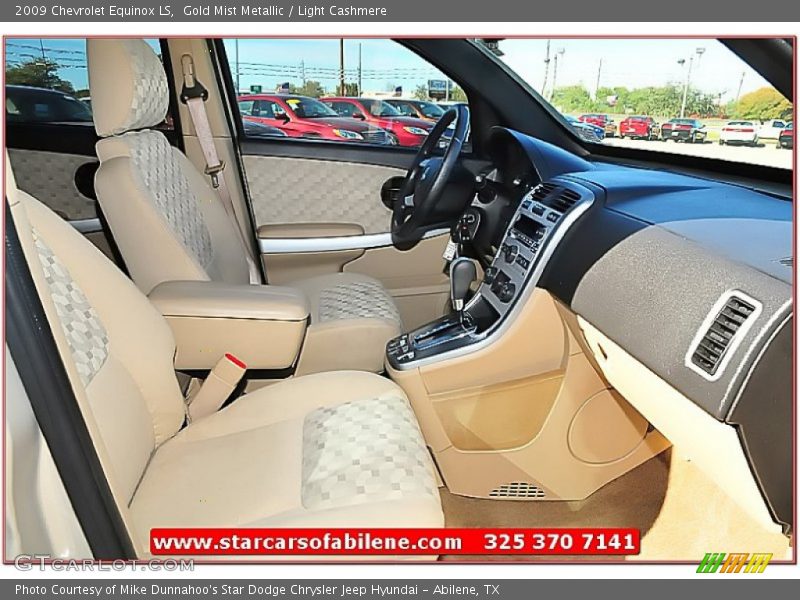 Gold Mist Metallic / Light Cashmere 2009 Chevrolet Equinox LS