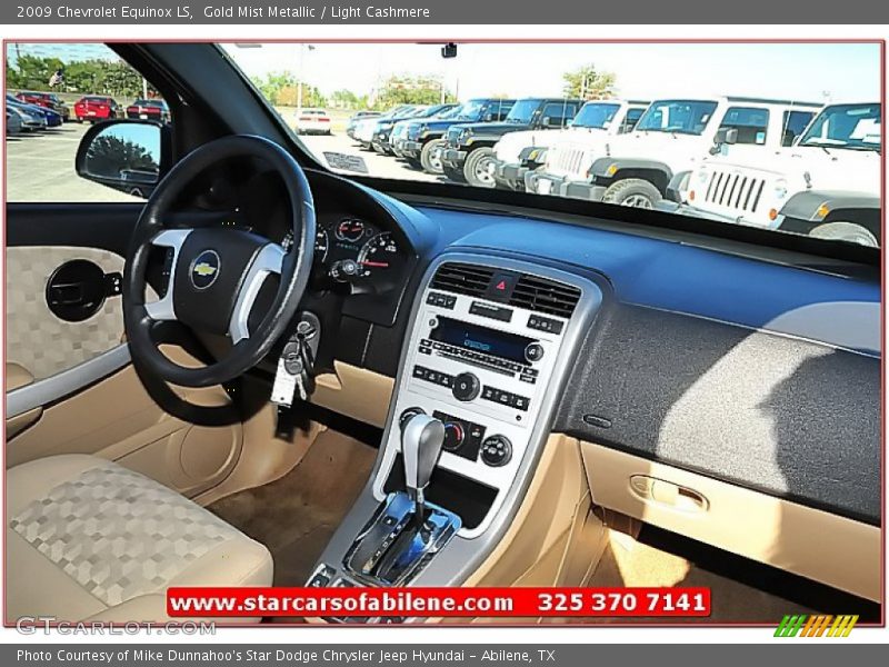 Gold Mist Metallic / Light Cashmere 2009 Chevrolet Equinox LS