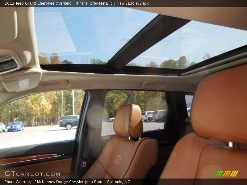 Mineral Gray Metallic / New Saddle/Black 2013 Jeep Grand Cherokee Overland