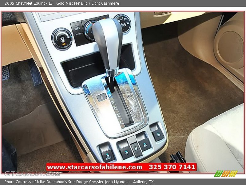 Gold Mist Metallic / Light Cashmere 2009 Chevrolet Equinox LS
