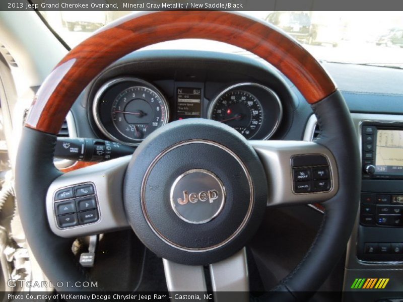 Mineral Gray Metallic / New Saddle/Black 2013 Jeep Grand Cherokee Overland