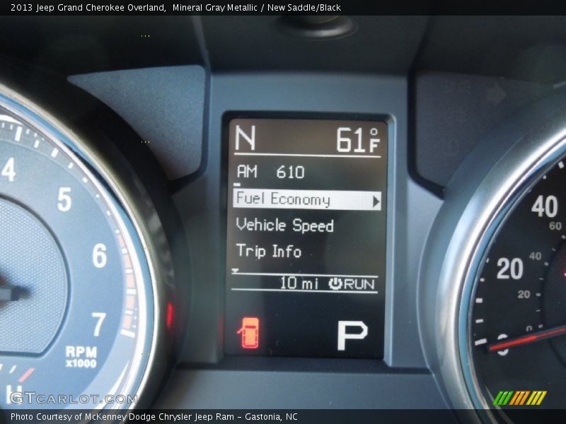 Mineral Gray Metallic / New Saddle/Black 2013 Jeep Grand Cherokee Overland