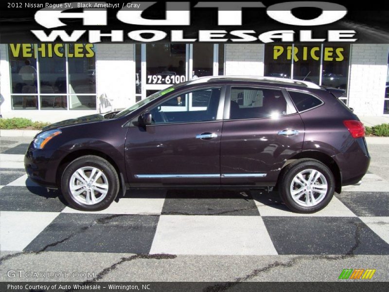 Black Amethyst / Gray 2012 Nissan Rogue SV