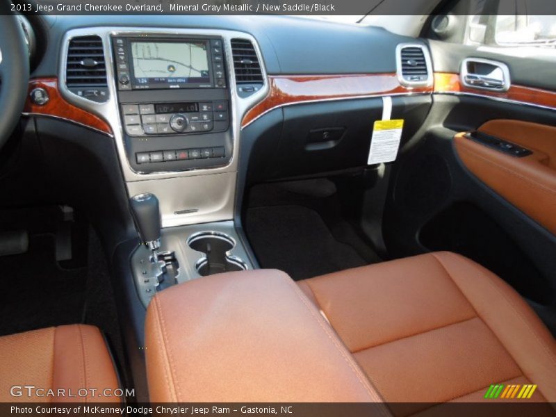 Mineral Gray Metallic / New Saddle/Black 2013 Jeep Grand Cherokee Overland