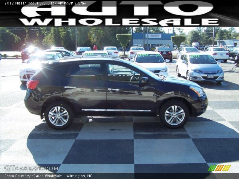 Black Amethyst / Gray 2012 Nissan Rogue SV