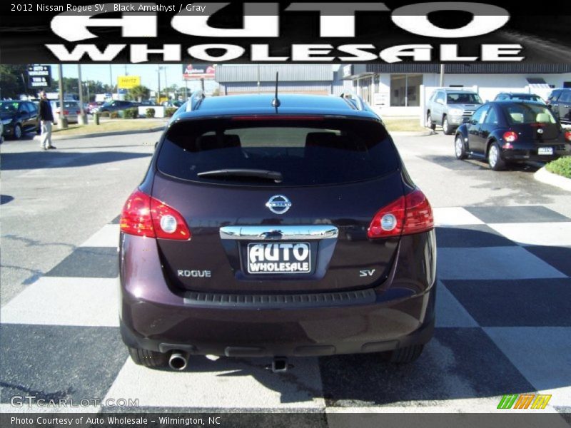 Black Amethyst / Gray 2012 Nissan Rogue SV