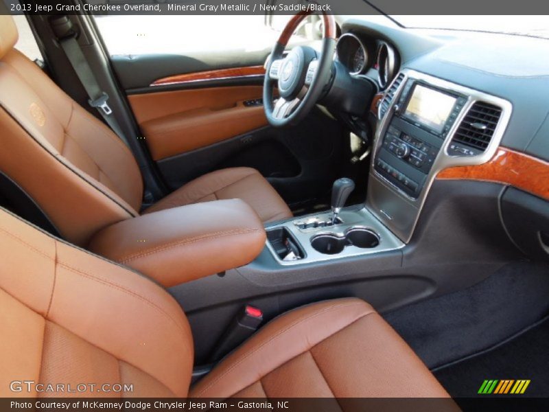 Mineral Gray Metallic / New Saddle/Black 2013 Jeep Grand Cherokee Overland