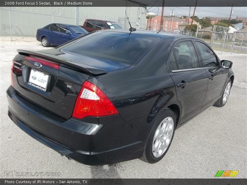 Black / Medium Stone 2008 Ford Focus S Sedan