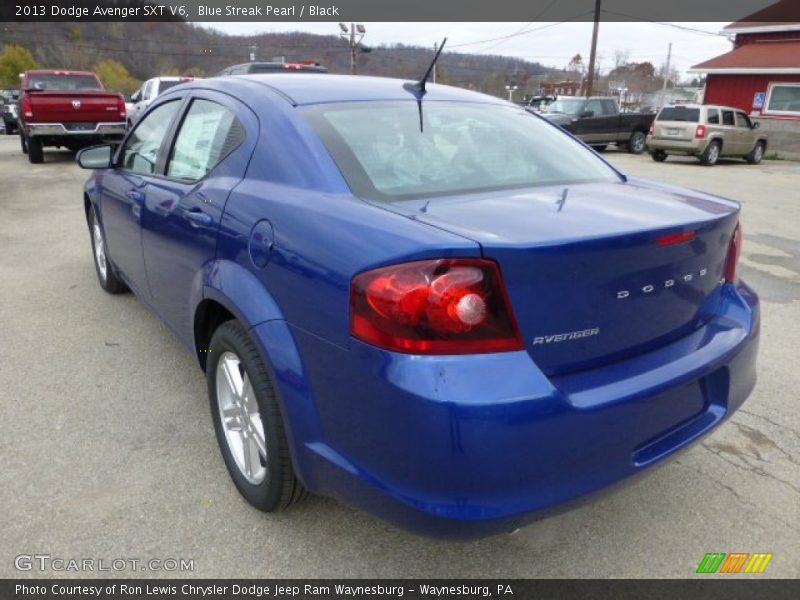 Blue Streak Pearl / Black 2013 Dodge Avenger SXT V6