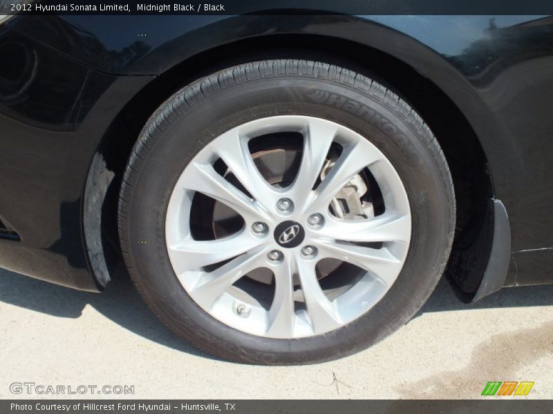 Midnight Black / Black 2012 Hyundai Sonata Limited