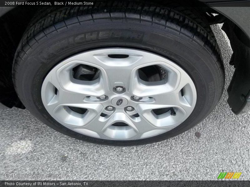 Black / Medium Stone 2008 Ford Focus S Sedan
