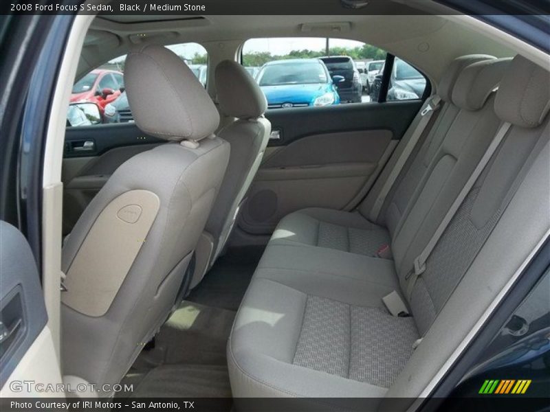 Black / Medium Stone 2008 Ford Focus S Sedan