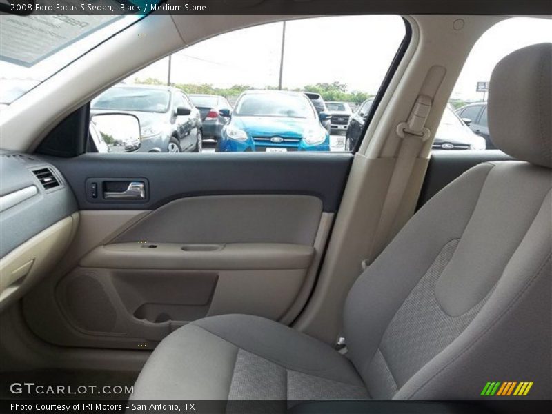 Black / Medium Stone 2008 Ford Focus S Sedan