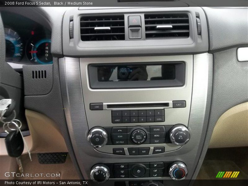 Black / Medium Stone 2008 Ford Focus S Sedan